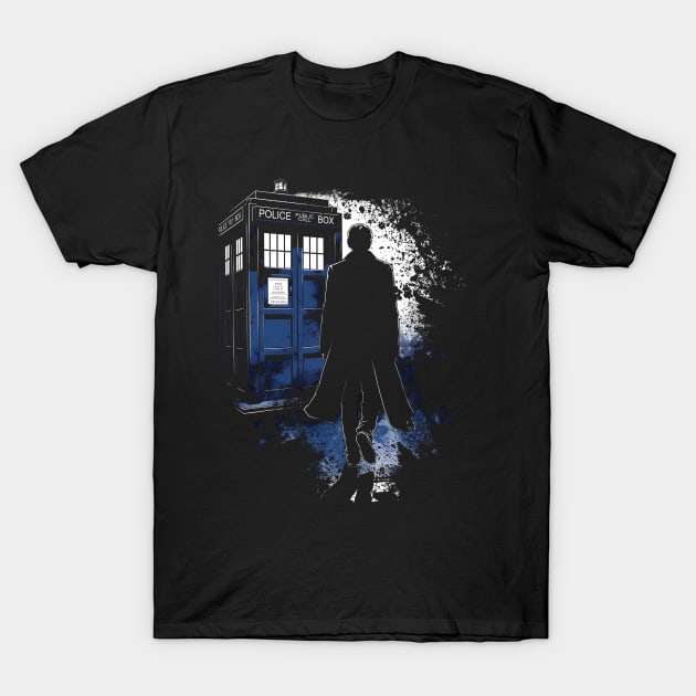 The 10th Doctor & The Tardis T-Shirt by DesignedbyWizards